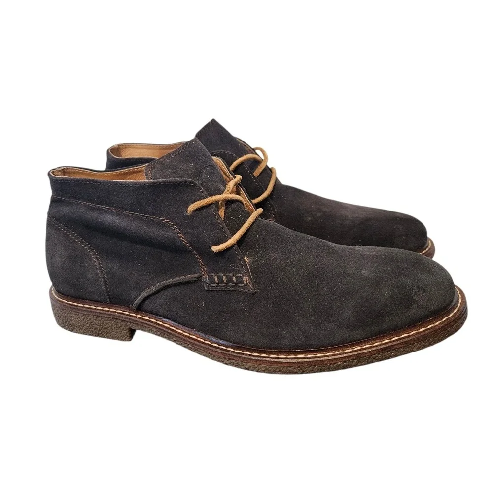 Lucky Brand Mason Java Chukka Boot Suede/Leather Dark Brown Men's 9M